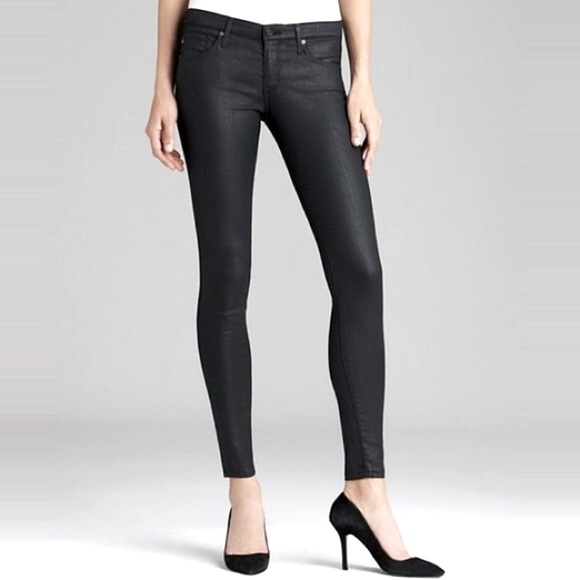Legging Jeans AG Adriano Goldschmied 'The Absolute Extreme Skinny' - Taille 31R - Noir - Occasion Très Bon état